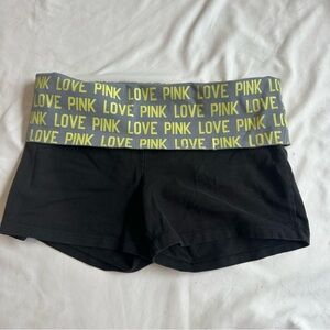 Y2K PINK Victoria Secret YOGA SHORTIE SHORTS